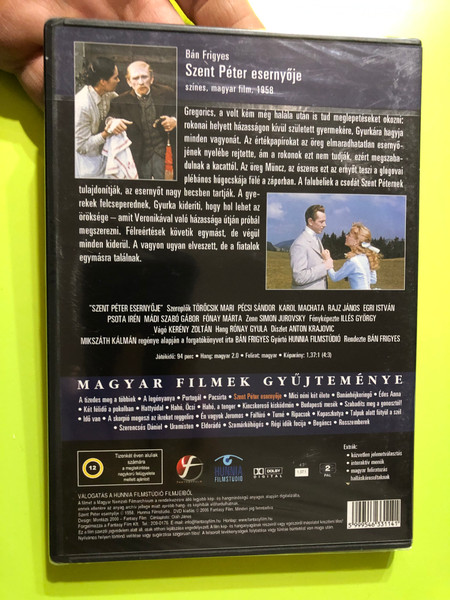 St. Peter's Umbrella DVD 1958 Szent Péter esernyője / Directed by Bán Frigyes / Written by Mikszáth Kálmán / Starring: Törőcsik Mari, Pécsi Sándor, Karol Machata, Rajz János (5999546331141)