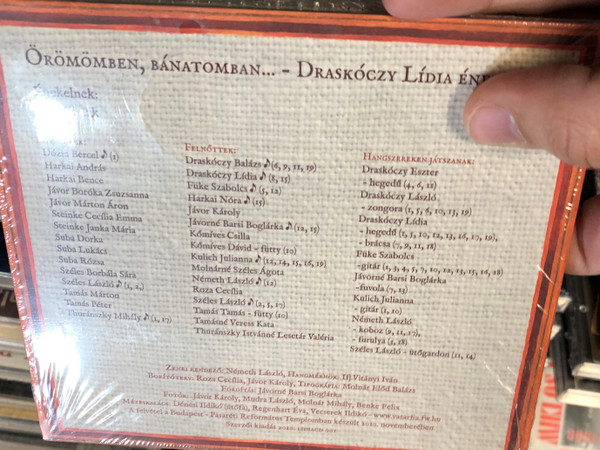 Örömömben, Bánatomban... = In Joy And Sorrow... / Énekek Isten Dicsőgére = Songs To The Glory Of God / Audio CD 2010 / LIDIACD 001
