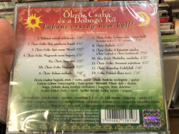 Ökrös Csaba És A Dobogó Kő ‎– Labanc Ország Nem Kell! / Hangsodrony Bt. Audio CD 2006 / DKCD 002