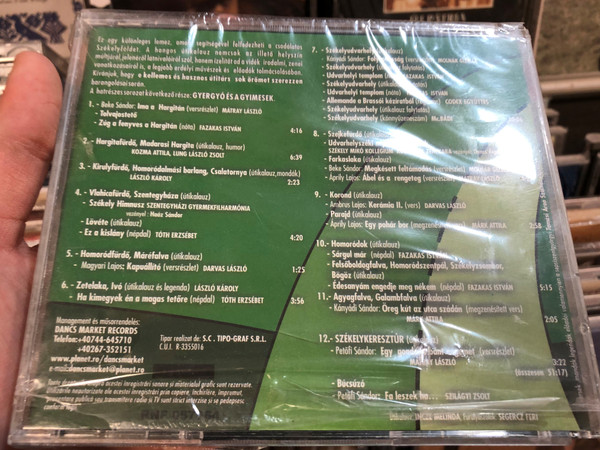 Székelyföldi Hangos Utitárs 2. Udvarhelyszék / Vers, Humor, Mondak, Legendak, Utikalauz, Megzenesitett Versek, Nota, Regizene, Nepdalok, Hangszeres Zene, Nepi Tancdallam / Dancs Market Records ‎Audio CD / DMR-091