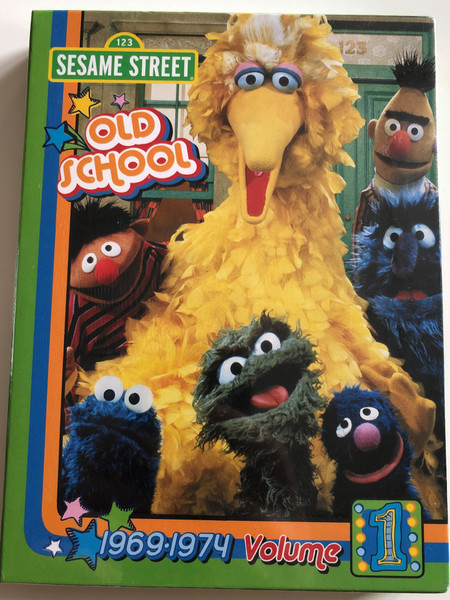 Sesame Street - Old School Volume 1. DVD 1969-1974 / 3 DVD SET / With appearances by Bill Cosby, Jackie Robinson, JAmes Earl Jones, Johnny Cash / Over 7 hours of classic Sesame Street material (891264001021)