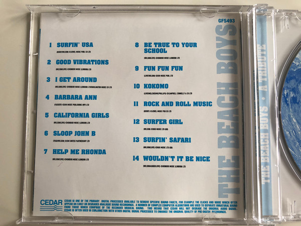 Studio 99 Perform The Hits Of... The Beach Boys - Endless Summer Classics Including... / Surfin' Usa, Good Vibrations, California Girls, Surfer Girl, Sloop John B & many more! / Going for a song Audio CD / GFS493