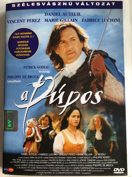 Le bossue DVD 1997 A Púpos (On guard) / Directed by Philippe de Broca / Starring: Daniel Auteuil, Marie Gillain, Vincent Perez, Fabrice Luchini (5999545560085)