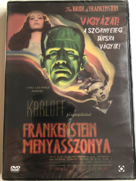 The Bride of Frankenstein DVD 1935 Frankenstein Menyasszonya / Directed by James Whale / Starring: Boris Karloff, Colin Clive, Valerie Hobson, Elsa Lanchester (5999544254138)