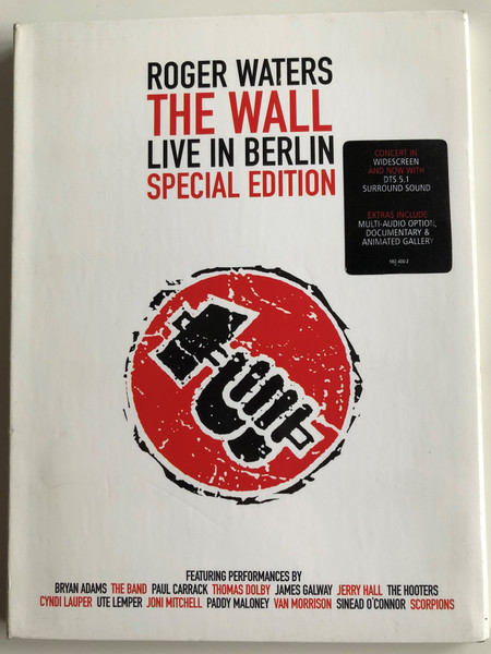 Roger Waters - The Wall DVD Live in Berlin Special Edition / Featuring Bryan Adams, The Hooters, Cyndi Lauper, Van Morrison, Scorpions / Universal Music (602498240021)