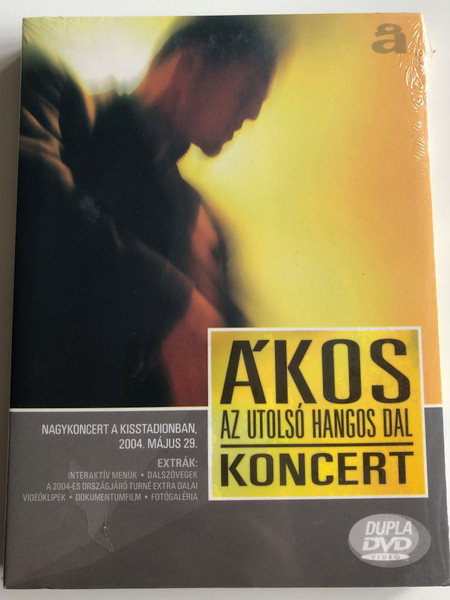 Ákos - Az utolsó hangos dal DVD 2004 / Directed by Papnikolaou Nikosz / Nagykoncert a kisstadionban 2004 Május 29 / 2 DVD (5998638324351)