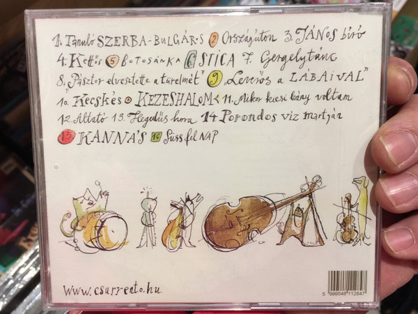 Csürrentő ‎– Csángó Utca / Csángó Zene Budapestről = Csángó Music From Budapest / Csűrkutya Kft ‎Audio CD 2011 / CSR-001