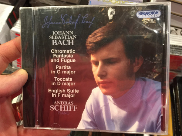 Johann Sebastian Bach - Chromatic Fantasia and Fugue, Partita in G major, Toccata in D major, English Suite in F major / András Schiff, piano / Hungaroton Classic Audio CD 2003 Stereo / HCD 11690