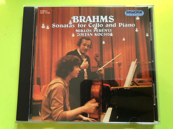 Brahms - Sonatas For Cello And Piano / Miklós Perényi, Zoltán Kocsis ‎/ Hungaroton Audio CD 1980 / HCD 12123 (5991811212322)