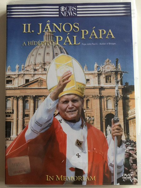 Pope John Paul II. Builder of Bridges DVD 2005 II. János Pál Pápa - a Hídépítő / Directed by Gordon Rothman / Documentary about the Catholic Pope Karol Wojtyła (5996255718119)