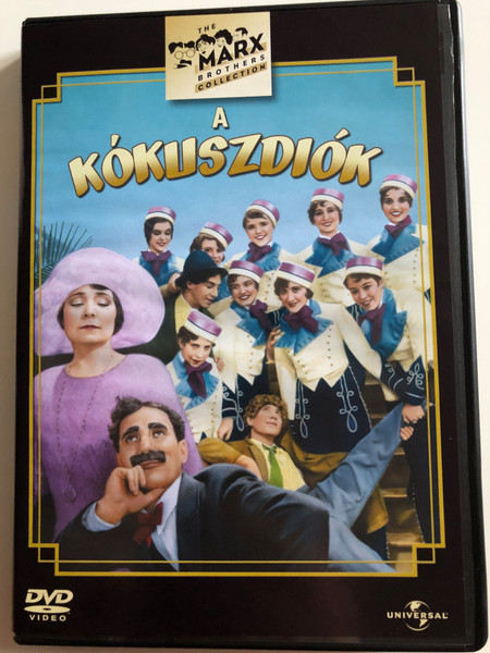 The Cocoanuts DVD 1929 A Kókuszdiók / Directed by Joseph Santley, Robert Florey / Starring: Groucho Marx, Harpo Marx, Chico Marx, Zeppo Marx / Pre-Code musical comedy (5050582318142)