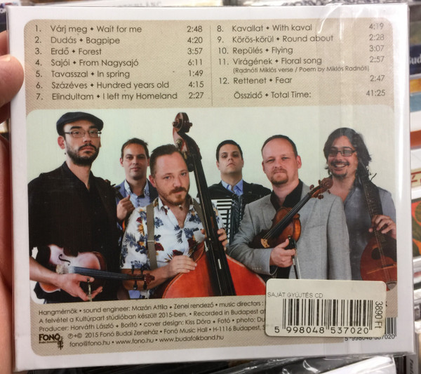 Buda Folk Band ‎– Saját Gyűjtés = Own Collection Work / Magyar Vilagi Nepzene / Fonó Budai Zeneház ‎Audio CD 2015 / FA 370-2