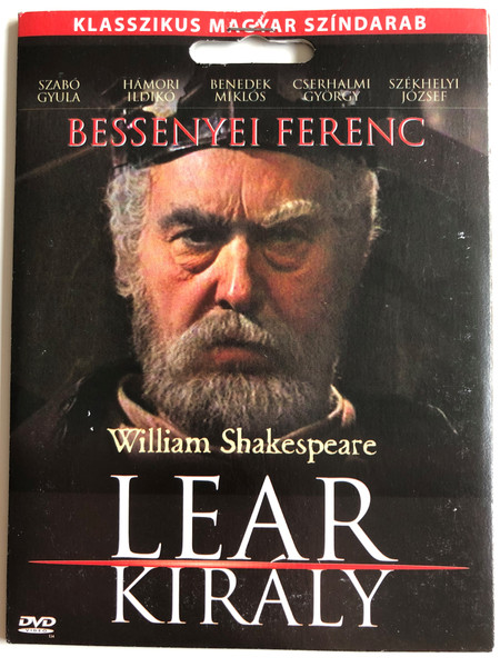 Lear Király DVD 1978 King Lear by W. Shakespeare / Directed by Vámos László / Starring: Bessenyei Ferenc, Gáti Oszkár, Benedek Miklós,Horesnyi László, Szabó Gyula / Hungarian Movie (5999557440870)