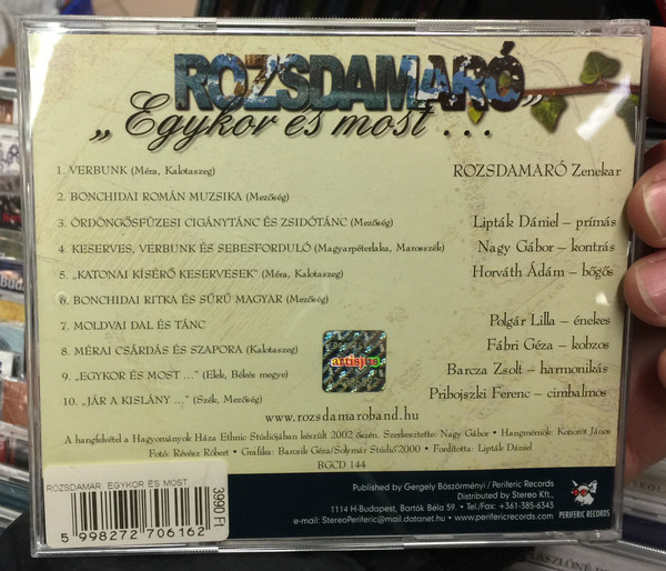 Rozsdamaró ‎– "Egykor És Most..." / Periferic Records Audio CD 2002 / BGCD144
