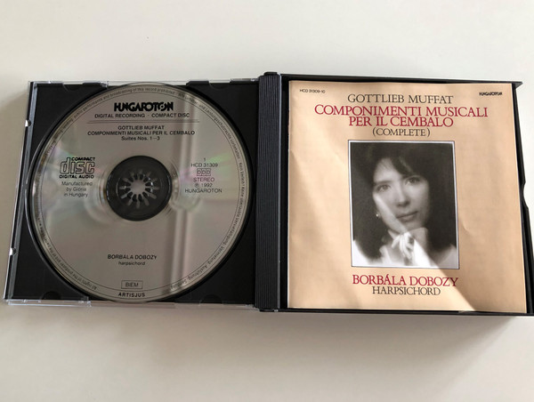 Gottlieb Muffat - Componimenti Musicali Per Il Cembalo (Complete) / Borbala Dobozy - harpsichord / Hungaroton 2x Audio CD 1992 Stereo / HCD 31309-10