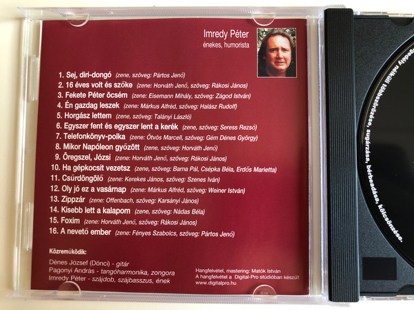 Kazal László emléklemez - Örökzöld slágerek Kazal László műsorából Imredy Péter előadásában / FF Film & Music ‎Audio CD 2008 / B687892 (731406878923)