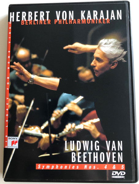 Herbert von Karajan DVD 1983 Ludwig van Beethoven - Symphonies Nos. 4 & 5 / Berliner Philharmoniker / Recorded 1982-1983 in Berlin Philharmonic / Sony Classical (5099704636696)