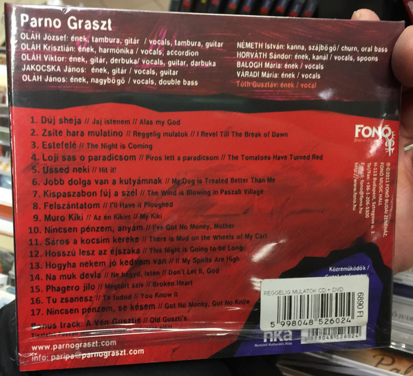 Parno Graszt - Reggelig mulatok / Zsite Hara mulatino, Don't Stop Till The Break of Dawn / Hungarian Gypsy roots / Fonó Budai Zeneház Audio CD & DVD 2011 / 5998048526024