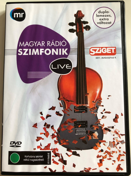 Magyar Rádió Szimfonik Live 2DVD 2011 Dupla lemezes extra változat / Sziget 2011 Augusztus 9. / Magyar Rádió Szimfonikus zenekara / Conducted by Balogh Sándor /Heaven Street Seven, Balkan Fanatik, Belmondo, Rúzsa Magdi, Hiperkarma / MTVA (5999542819827)