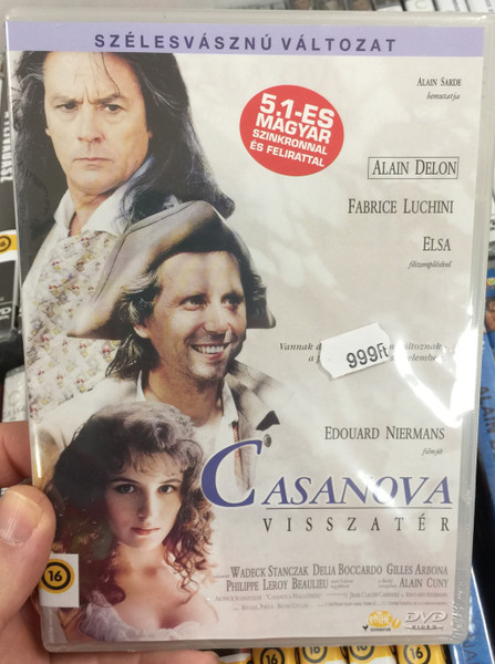 Le Retour de Casanova DVD 1992 Casanova visszatér (The Return of Casanova) / Directed by Édouard Niermans / Starring: Alain Delon, Elsa Lunghini, Fabrice Luchini (5999551921160)