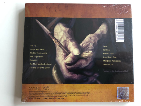 Rush ‎– Snakes & Arrows / Featuring Far Cry On Tour All Summer / Atlantic ‎Audio CD 2007 / 7567-89990-4