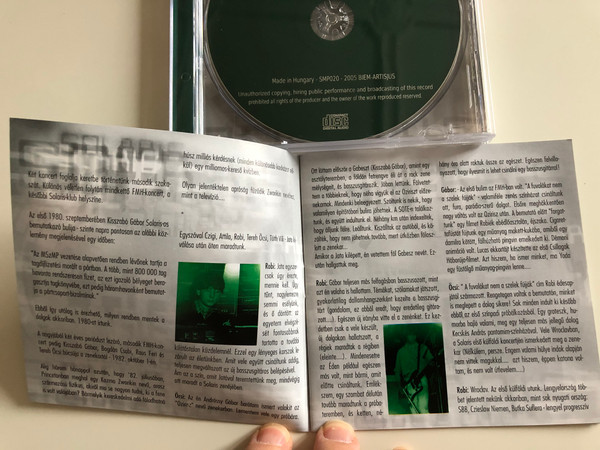 Solaris (1980 - 2005) ‎– NOAB / Solaris Archiv 2. (Offical Bootleg) / Audio CD 2005 / SMP020
