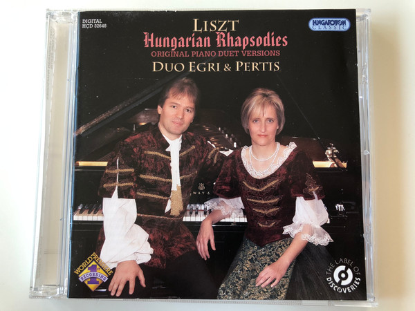 Liszt - Hungarian Rhapsodies / Original Piano Duet Versions / Duo Egri & Pertis / Hungaroton Classic Audio CD 2010 Stereo / HCD 32648