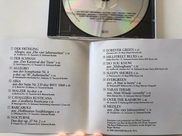 Richard Clayderman ‎– Mein Wunschkonzert / Und Das Royal Philharmonic Orchstra / Traummelodien Der Klassik / Polydor ‎Audio CD 1990 Stereo / 849 196-2