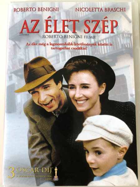 La vita é bella DVD 1997 Az élet szép (Life Is Beautiful) / Directed by Roberto Benigni / Starring: Roberto Benigni, Nicoletta Braschi (5999075601623)