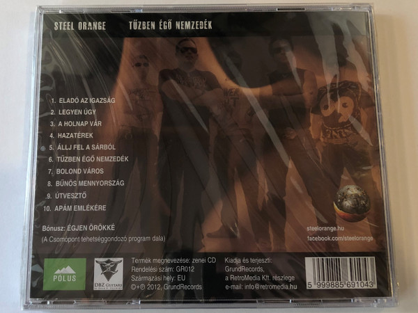 Steel Orange - Tuzben Ego Nemzedek / GrundRecords Audio CD 2012 / GR012