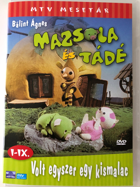 Mazsola és Tádé DVD I-IX. Volt egyszer egy kismalac / Written by Bálint Ágnes / MTV Mesetár / 9 episodes / Hungarian classic cartoon / 9 epizód (5996357310037)