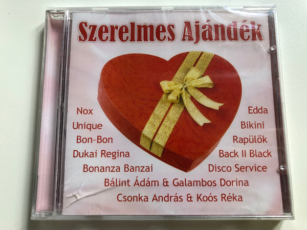 Szerelmes Ajándék / Nox, Unique, Bon-Bon, Dukai Regina, Bonanza Banzai, Bálint Ádám & Galambos Dorina, Csonka András & Koós Réka, Edda, Bikini, Rapülők, Back II Black, Disco Service / Retro Media ‎Audio CD 2008 / RM 816