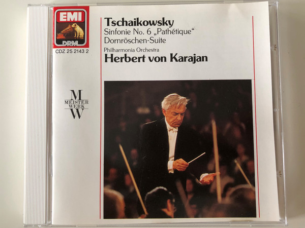 Tschaikowsky - Sinfonie No. 6 "Pathétique", Dornröschen-Suite / Philharmonia Orchestra, Herbert von Karajan / EMI DRM ‎Audio CD 1989 Stereo / CDZ 25 2143 2