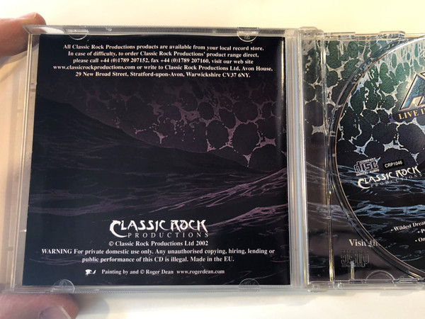 Asia – Live In Nottingham / Digitally Remastered For Enhanced Sound Quality / John Wetton, Geoff Downes, Carl Palmer, Pat Thrall / Classic Rock Productions ‎Audio CD 2002 / 823880010460 (823880010460) 