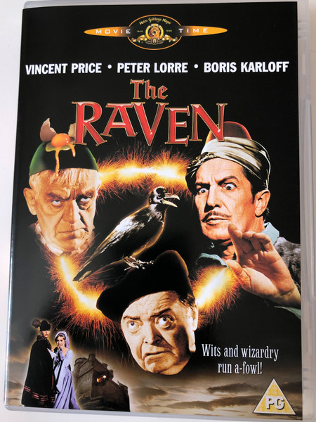 The Raven DVD 1963 / Directed by Roger Corman / Written by Edgar Allan Poe / Starring: Vincent Price, Peter Lorre, Boris Karloff (5050070010602)