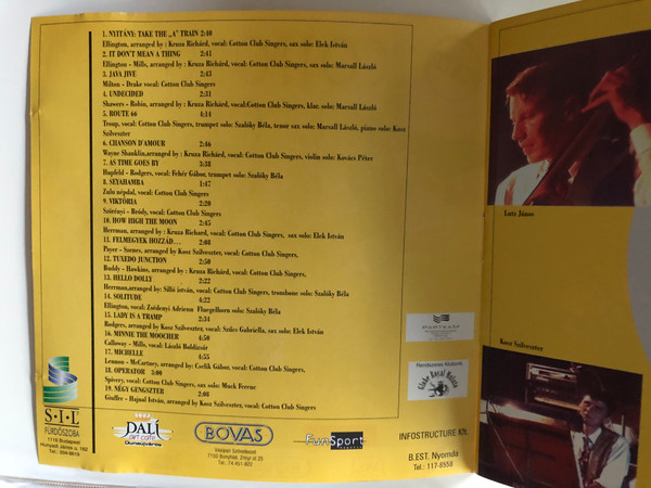 Cotton Club Singers ‎– Négy Gengszter / Koncertfelvetel 1997. szeptember 6. Budai Parkszinpad / Audio CD / C.C.S. 02