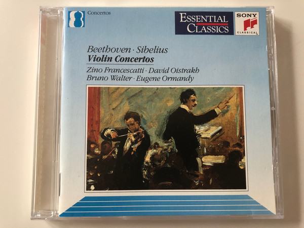 Beethoven, Sibelius – Violin Concertos / Zino Francescatti, David Oistrach, Bruno Walter, Eugene Ormandy ‎/ Sony Classical ‎Audio CD 1991 / SBK 47659