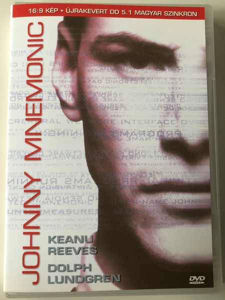 Johnny Mnemonic DVD 1995 A jövő szökevénye / Directed by Robert Longo / Starring: Keanu Reeves, Dolph Lundgren, Takeshi, Ice-T, Dina Meyer (JohnnyMnemonicDVD)