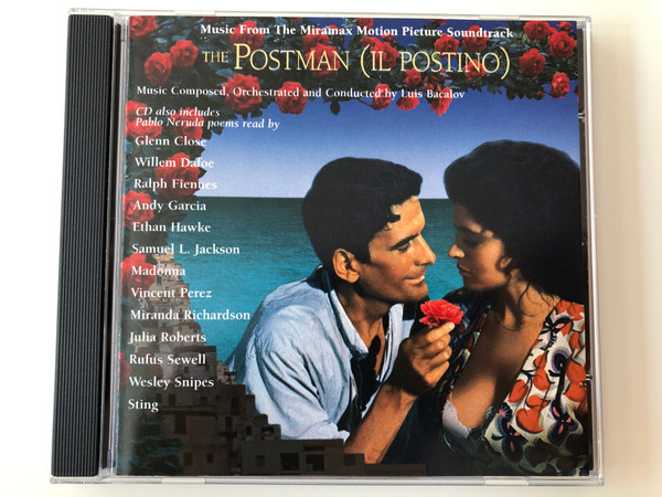 Music From The Miramax Motion Picture Soundtrack / The Postman (Il Postino) / Music Composed, Orchestrated and Conducted by Luis Bacalov ‎/ CD also includes Pablo Neruda poems / Edel ‎Audio CD 1995 / 0120292HWR