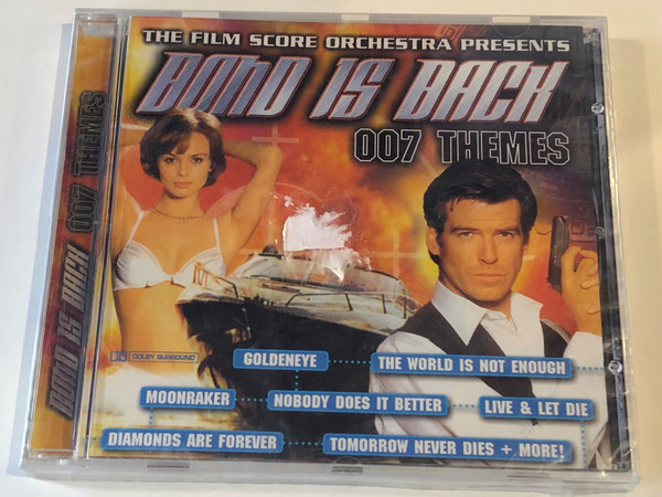 The Film Score Orchestra presents - Bond is back - 007 Themes / Goldeneye, The World is not enough, Moonraker, Nobody Does It Better, Live & Let Die, Diamonds Are Forever, Tomorrow Never Dies + More! / GB Records Audio CD / 5055015800430