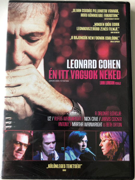 Leonard Cohen - I'm Your man DVD 2005 Leonard Cohen Én itt vagyok neked / Directed by Lian Lunson / Starring: Leonard Cohen, Perla Batalla, Bono, Nick Cave, Julie Christensen, Linda Thompson, Teddy Thompson (5999075601975)