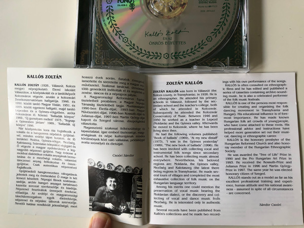 Búsulni Sohasem Tudtam... / Erdelyi magyar nepzene - Hungarian Folk Music From Transylvania / Kallós Zoltán És Az Ökrös Együttes ‎/ Fonó Records ‎Audio CD 1997 / FA-028-2