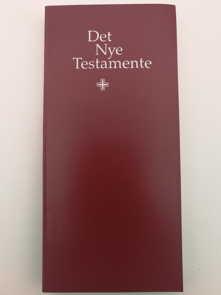 Det Nye Testamente / Danish language New Testament / Det Danske Bibelselskab 1992 / Burgundy imitation cover / 1st print 1st edition (8775232960)