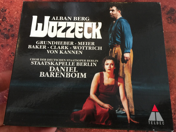 Alban Berg – Wozzeck / Grundheber, Meier, Baker, Clark, Wottrich, Von Kannen / Chor Der Deutschen Staatsoper Berlin, Staatskapelle Berlin, Daniel Barenboim ‎/ Teldec Classics ‎2x Audio CD 1996, Box Set / 0630-14108-2