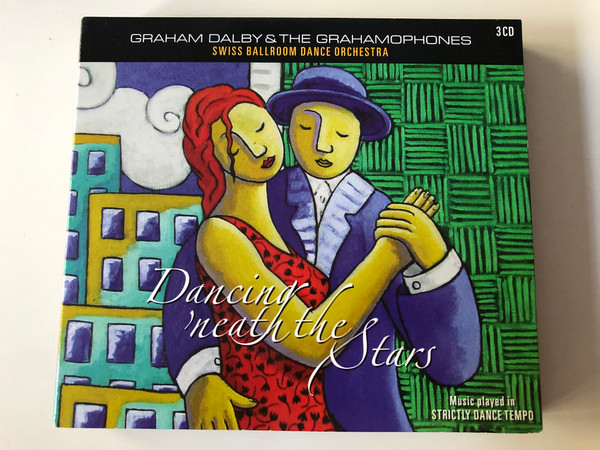 Graham Dalby & The Grahamophones, Swiss Ballroom Dance Orchestra / Dancing 'neath The Stars / Music played in Stricily Dance Tempo / IMC Music Ltd. ‎3x Audio CD 2005 / DEL 800113