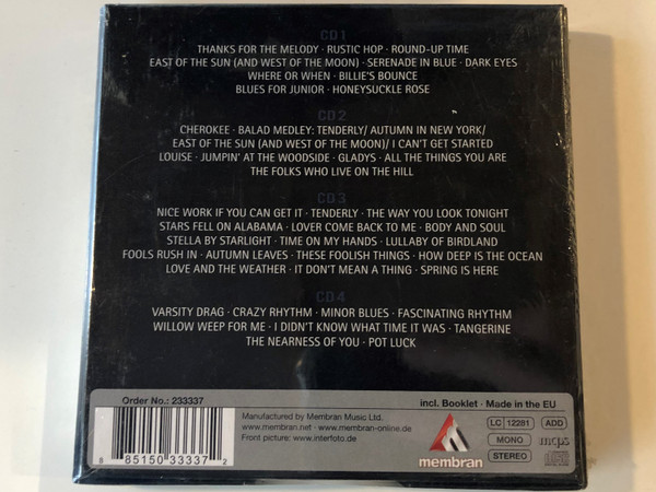 Stan Getz - A Summer Afternoon / Membran Music Ltd. 4x Audio CD, Set + Booklet, Mono, Stereo / 233337