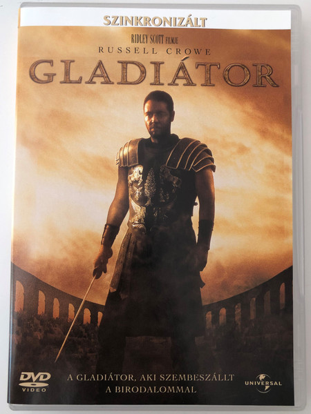 Gladiátor DVD 2000 Gladiator / Directed by Ridley Scott / Starring: Russel Crowe, Joaquin Phoenix, Connie Nielsen / Panoramic Format (5996051040032)
