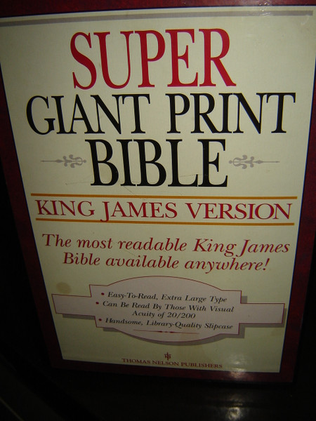 Super Giant Print Bible: King James Version (3 Volumes) 