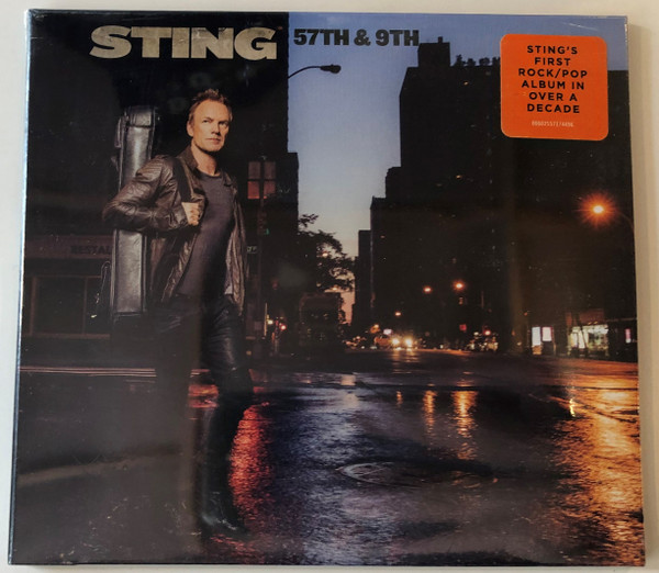 Sting ‎– 57th & 9th / Sting's First Rock/Pop Album In Over A Decade / A&M Records ‎Audio CD 2016 / 00602557174496