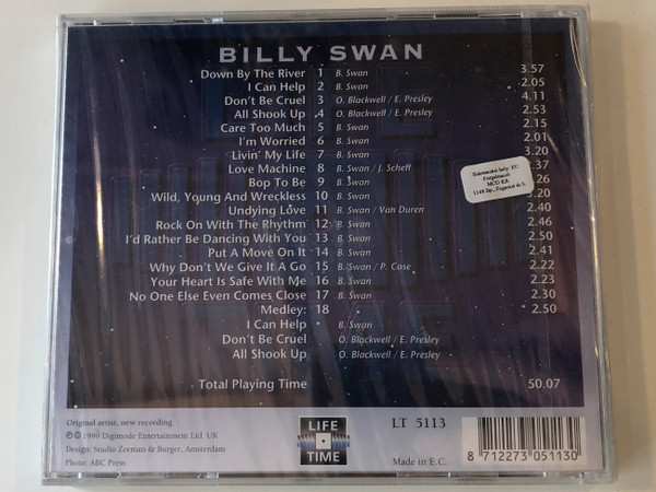 Billy Swan ‎– I Can Help / Down By The River, All Shook Up, Care Too Much, Wild, Young And Wreckless, Don't Be Cruel / Digimode Entertainment Ltd. Audio CD 1999 / LT 5113